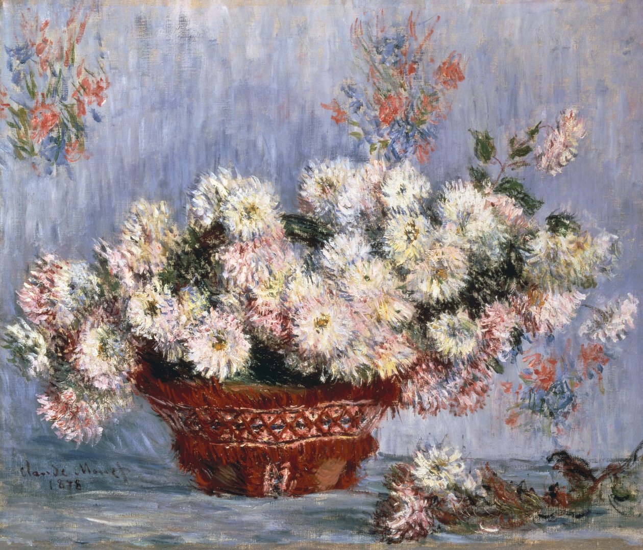 菊花，1878年 作者 克劳德·莫奈