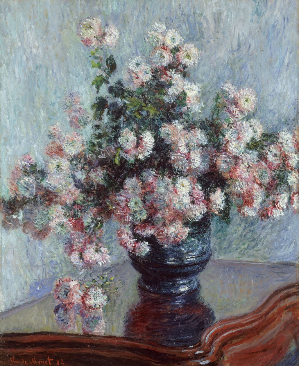 菊花，1882年 作者 克劳德·莫奈