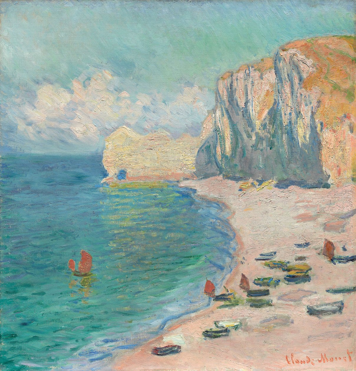 埃特尔塔：海滩和 Falaise d