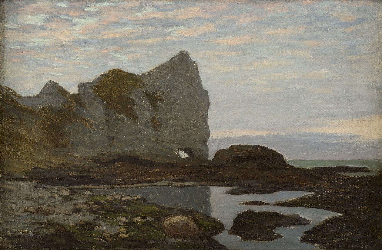 Étretat，约1864年。 作者 克劳德·莫奈