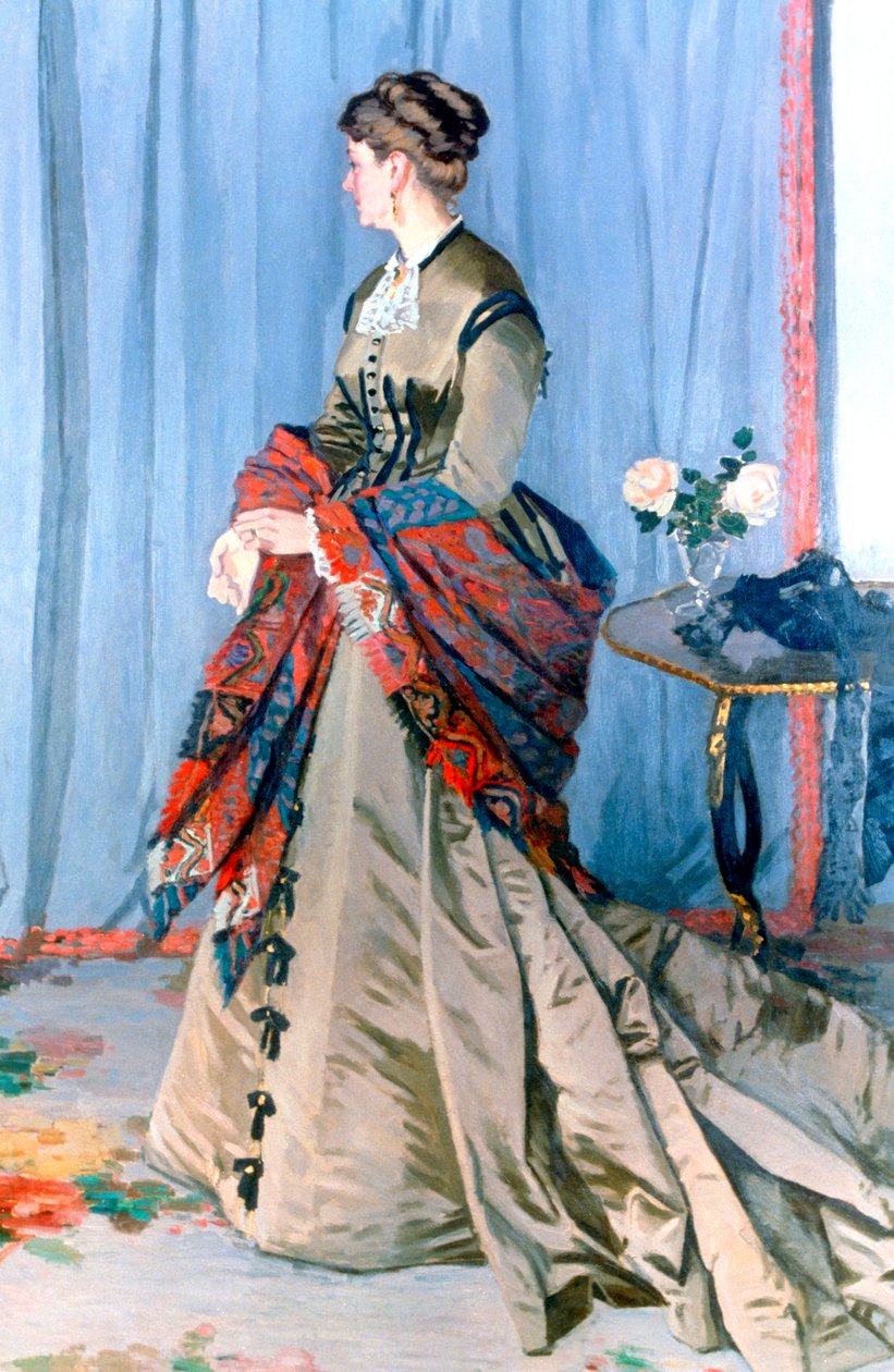 高迪伯特夫人，1868年 作者 克劳德·莫奈