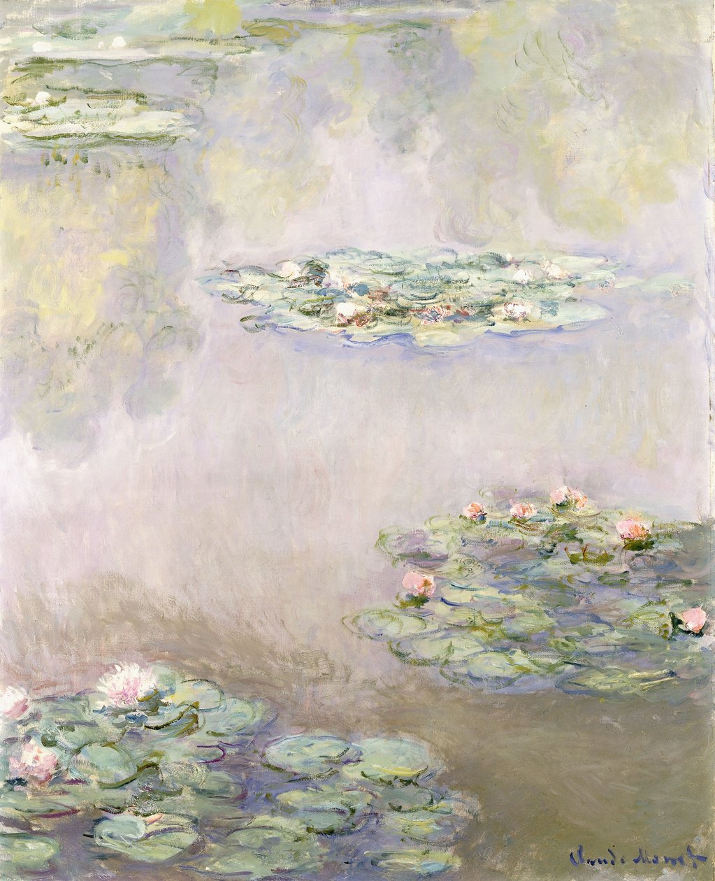 Nympheas，1908年 作者 克劳德·莫奈