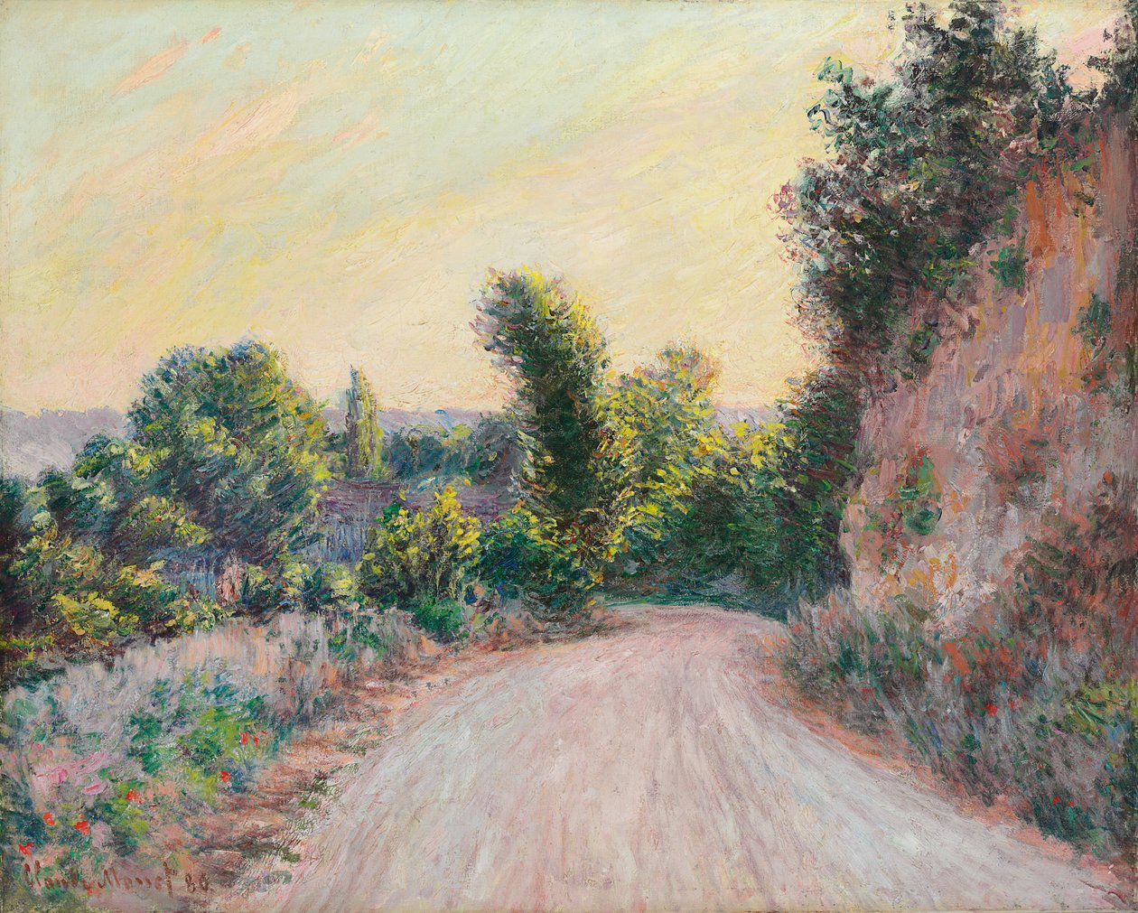 路；路径，1885年 作者 克劳德·莫奈