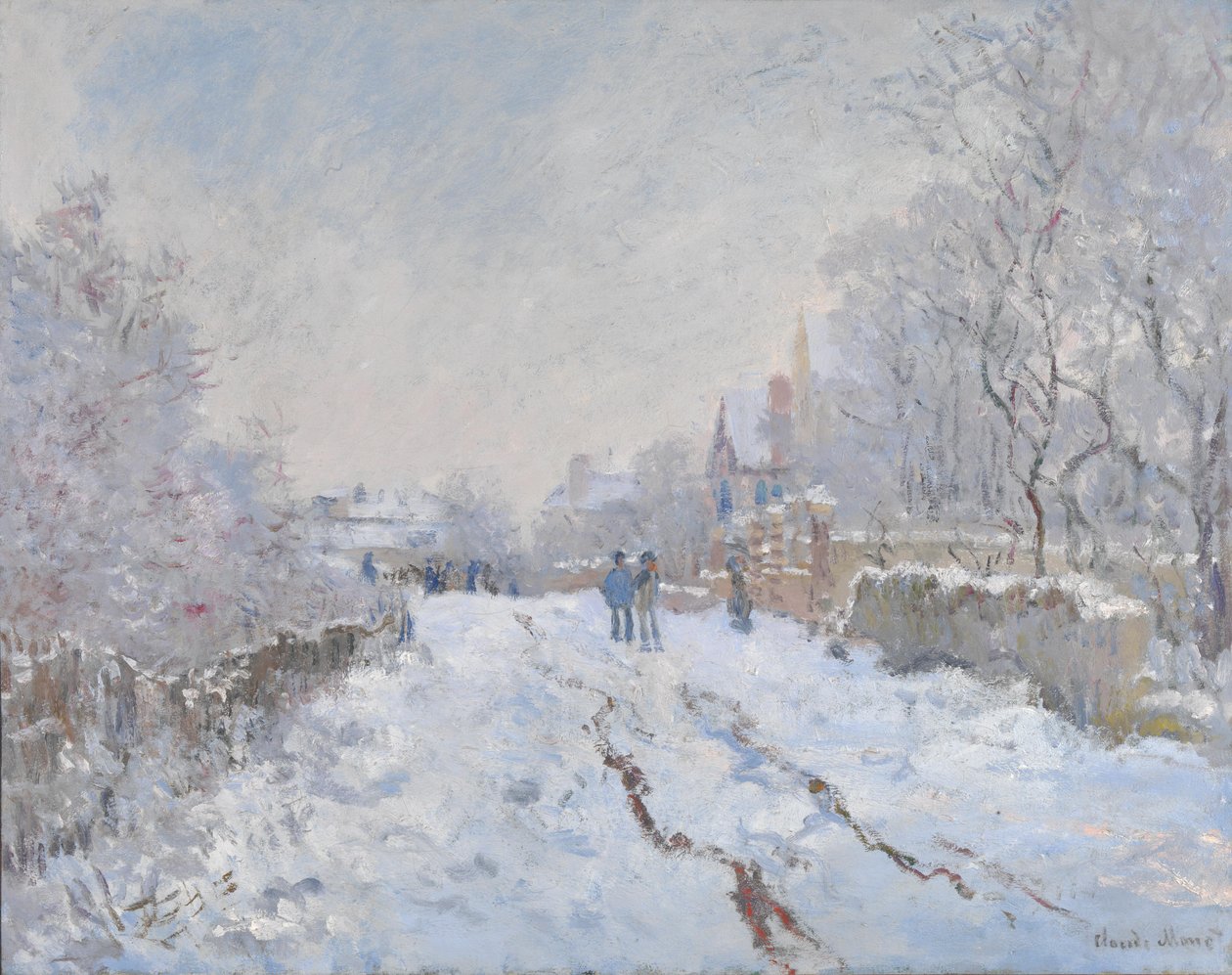 在阿根廷的雪景 作者 克劳德·莫奈