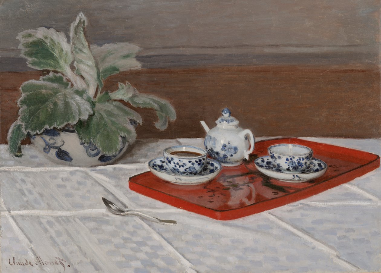 静物, 茶具 作者 克劳德·莫奈