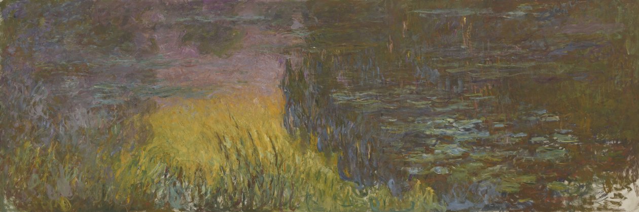 睡莲-夕阳（1914-1926） 作者 克劳德·莫奈