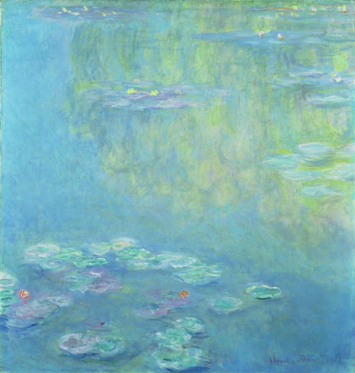 睡莲，1906年 作者 克劳德·莫奈