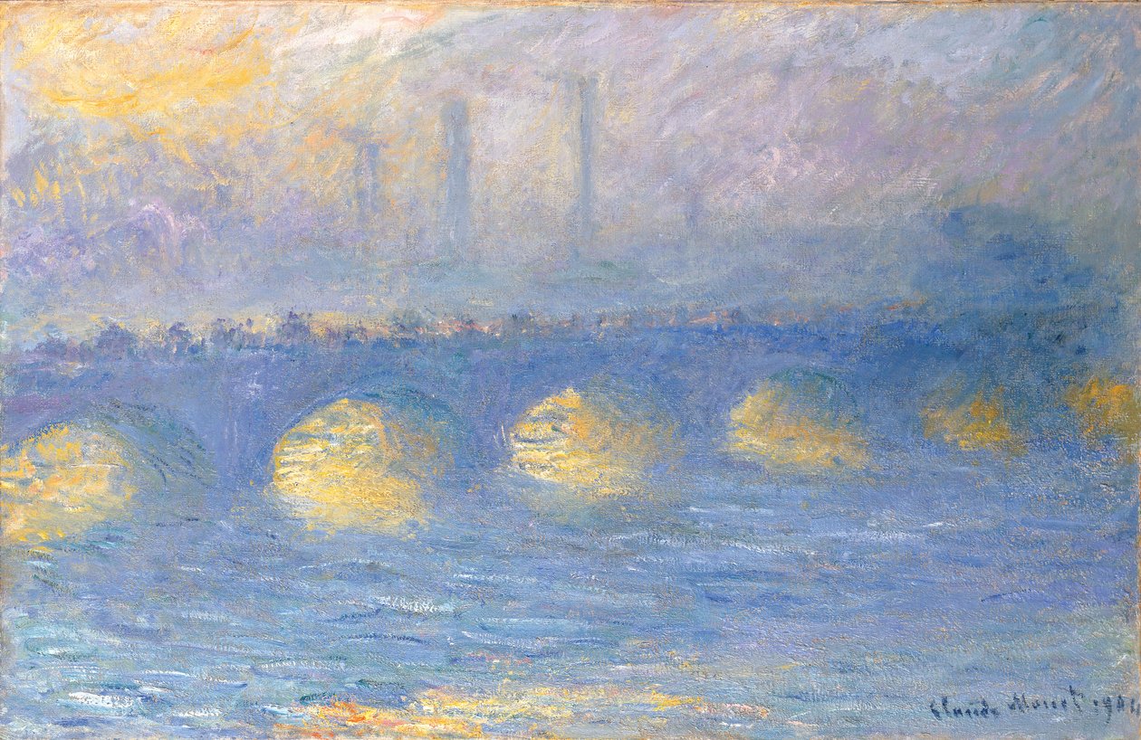 滑铁卢桥，阴，1904年 作者 克劳德·莫奈
