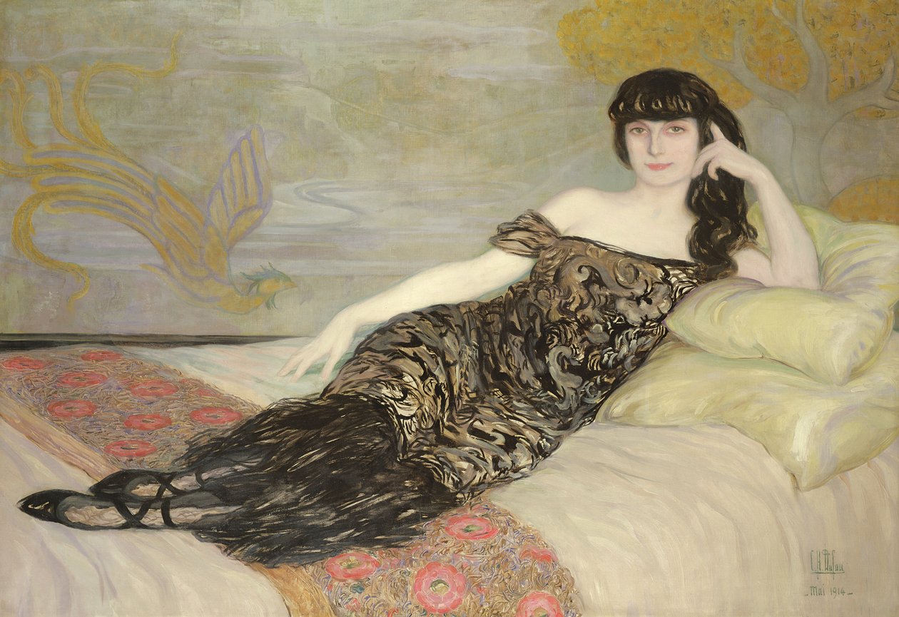 Anna de Noailles（1876-1933），1914年 作者 克莱门汀·海伦·杜福