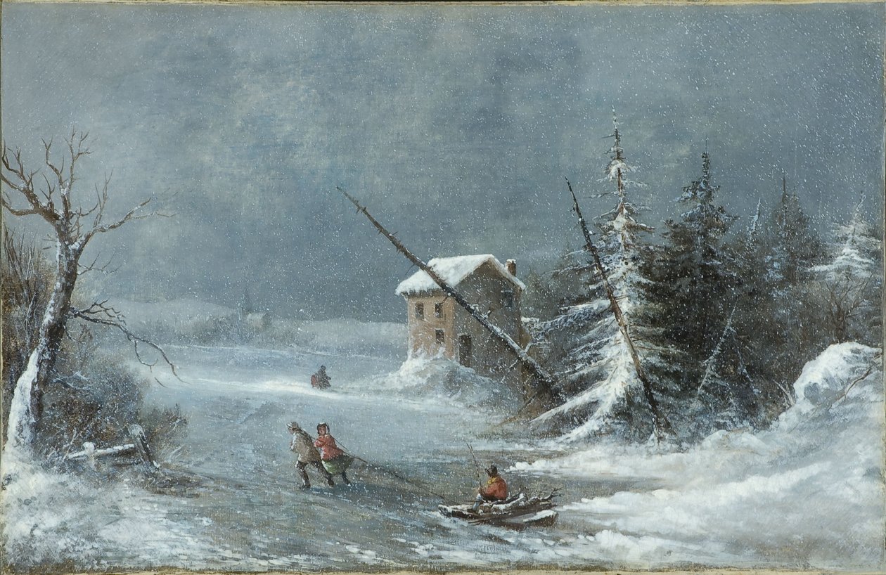 暴雪 作者 科尼利厄斯·克里格霍夫（Cornelius Krieghoff）
