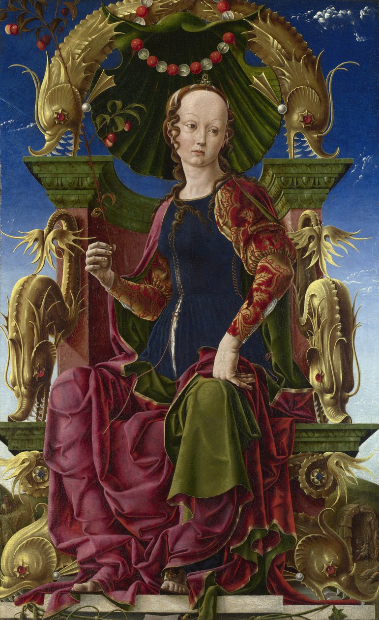 缪斯木琴，1455-1460年 作者 Cosimo Tura