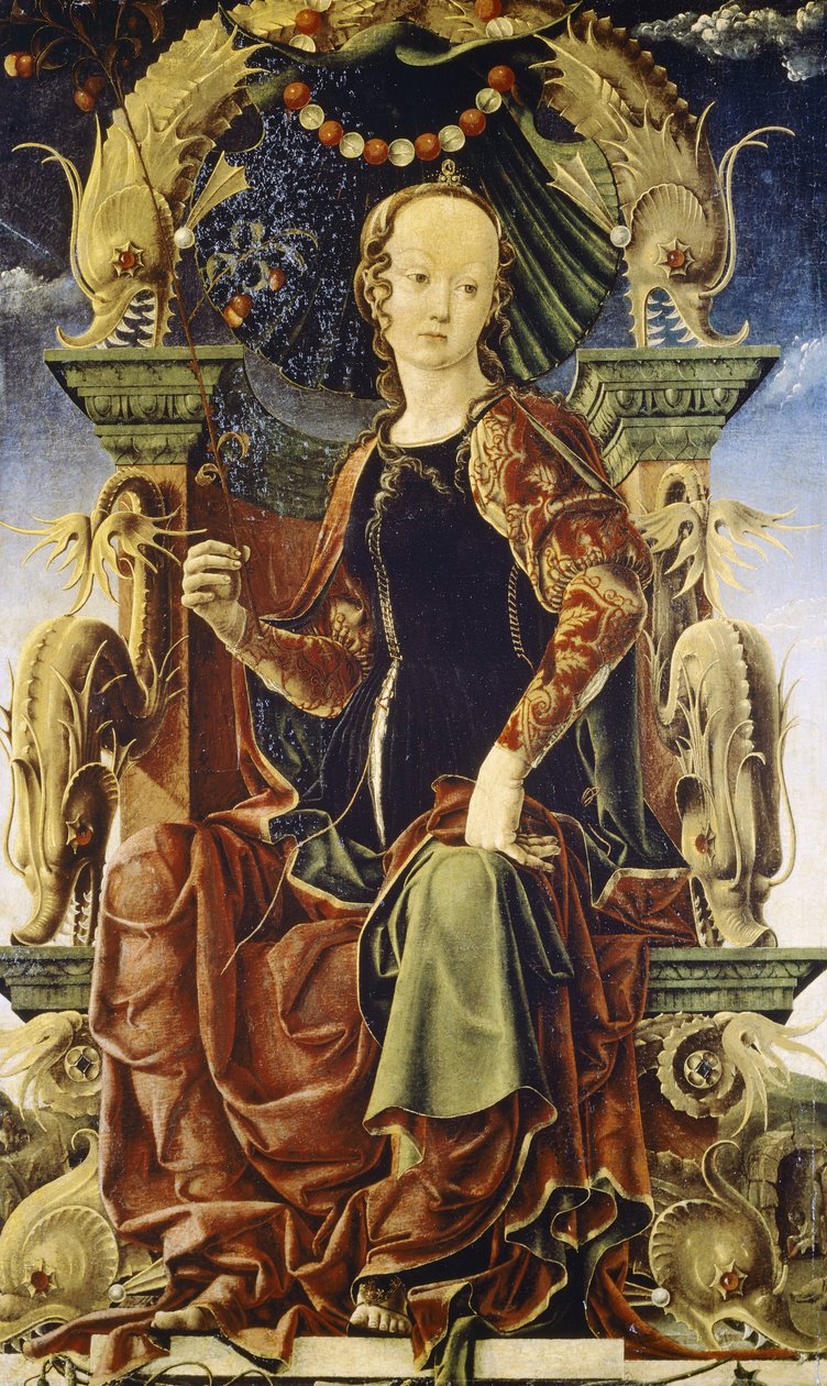 缪斯女神，可能是Calliope 作者 Cosimo Tura