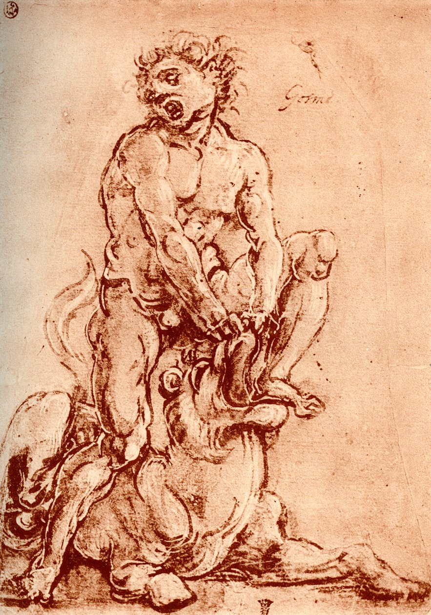 大力士杀死狮子，1913年 作者 Cosimo Tura