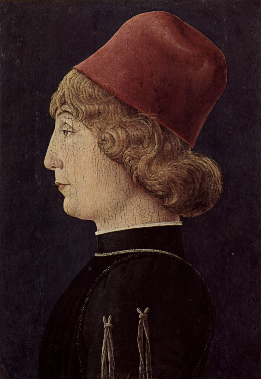 一个年轻人的肖像 作者 Cosimo Tura