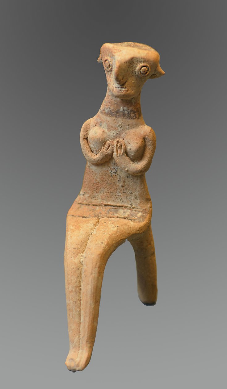 坐像的雕像，公元前1800年 作者 塞族人