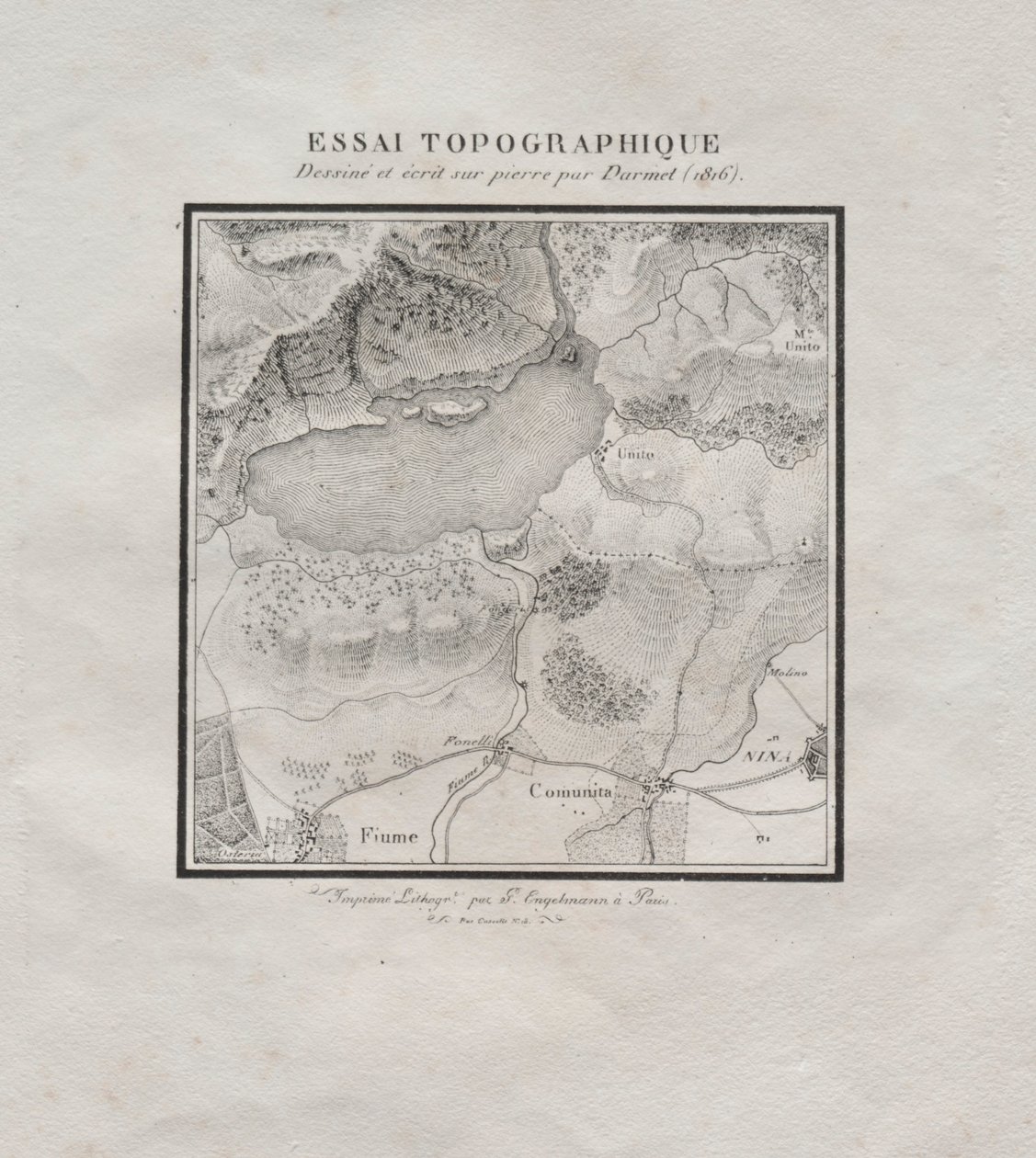 光刻测试集：《地形学》，1816年。 作者 达美特