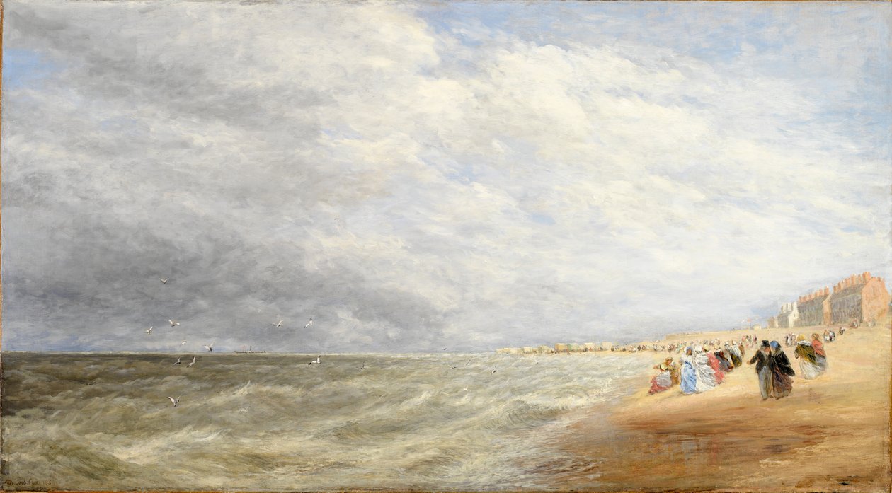 瑞尔·桑兹（Rhyl Sands），1855年 作者 大卫·考克斯