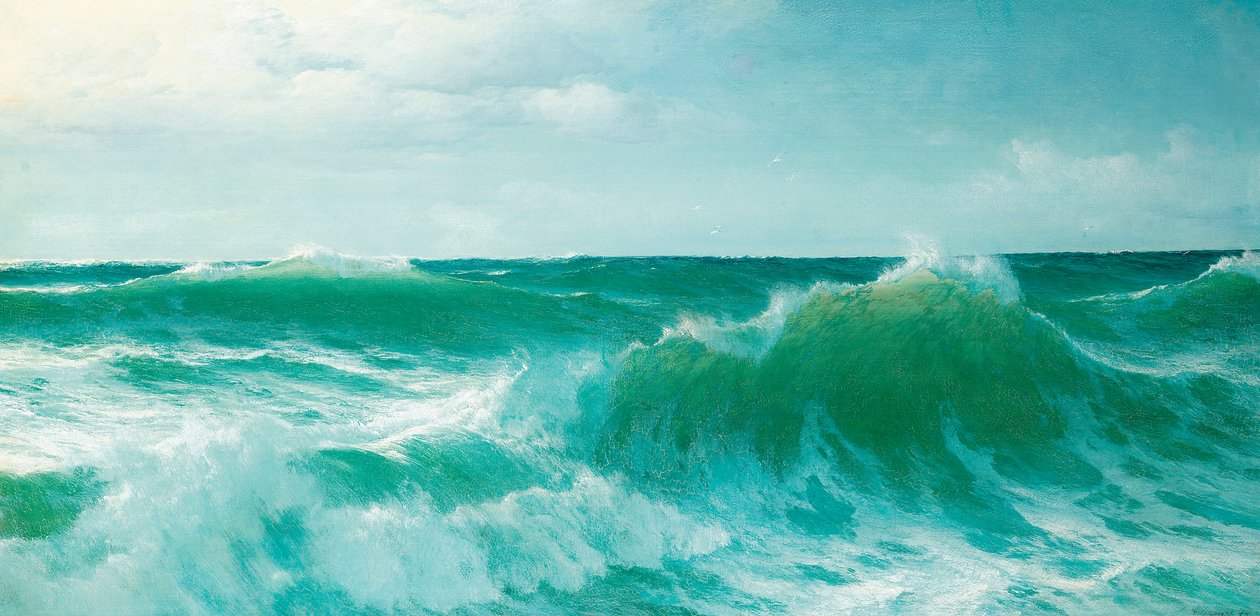 碎浪，1894年 作者 大卫詹姆斯