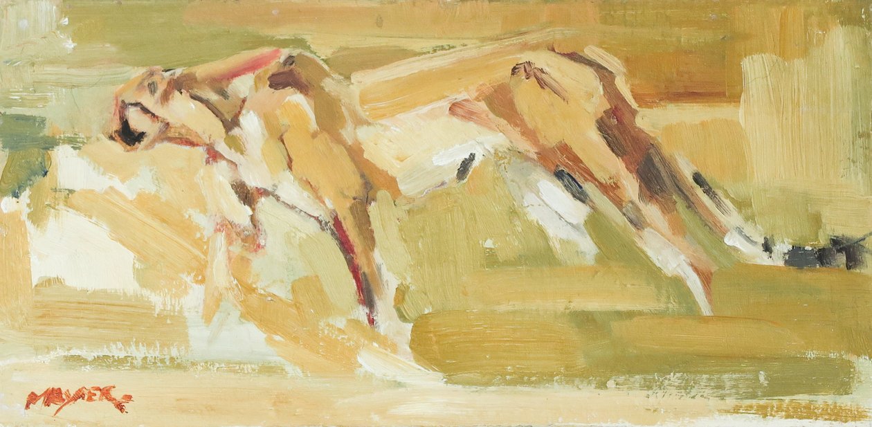 猎豹，2015 年（布面油画） 作者 大卫·迈耶
