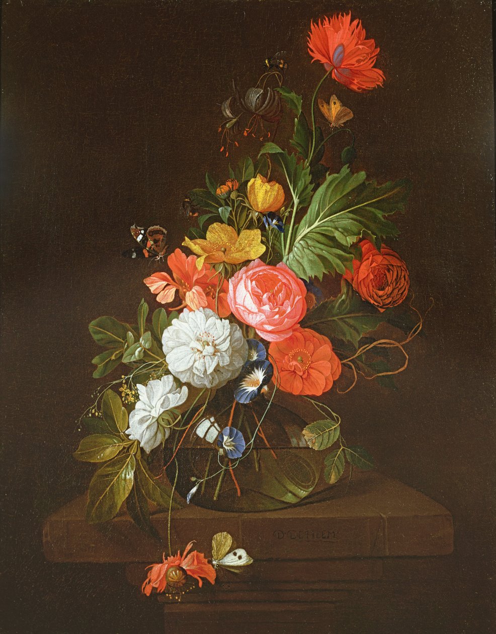 花的静物画 作者 大卫·德·海姆（David de II Heem）