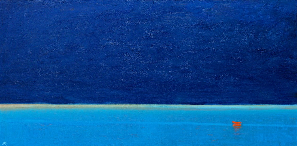 红船，2012 年（布面油画） 作者 德里克·哈尔