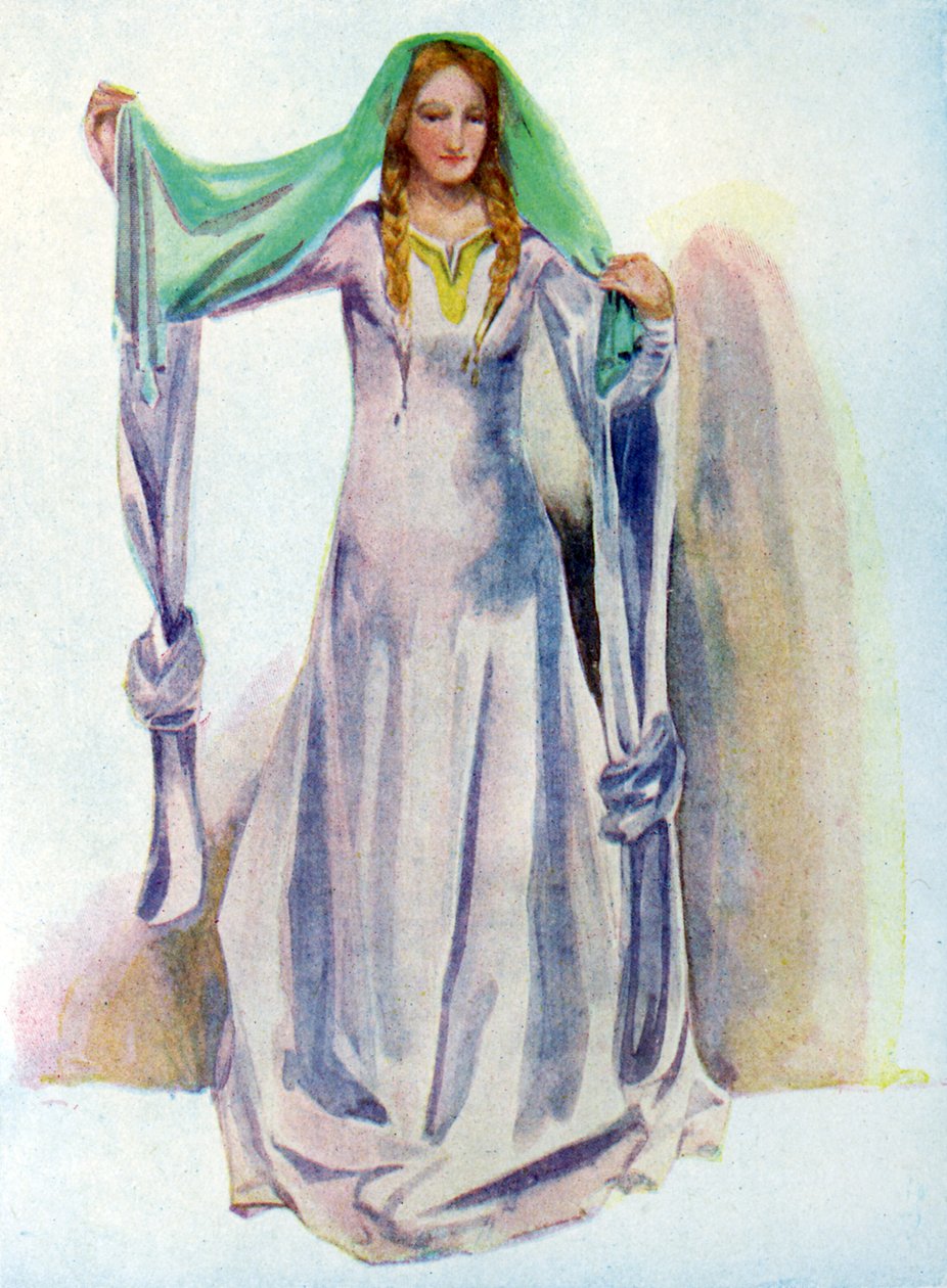 斯蒂芬统治时期的女人服装（1135 -1154） 作者 迪翁·克莱顿·卡尔斯洛普