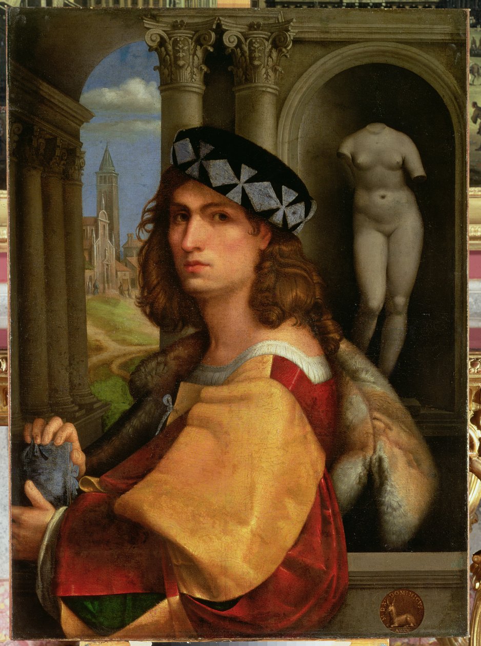 绅士的肖像，1512年 作者 多梅尼科·卡普里奥洛（Domenico Capriolo）