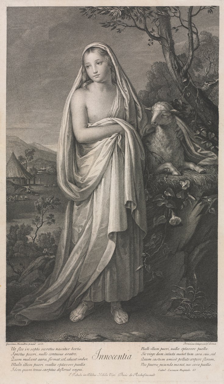 无罪，1766年。 作者 多梅尼科·库尼戈（Domenico Cunego）