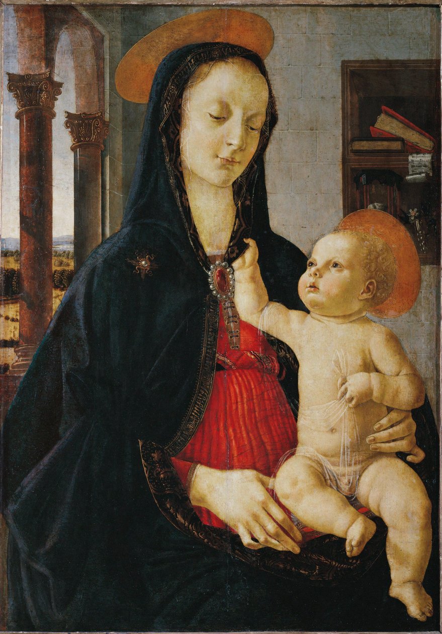 圣母与圣婴... 作者 多梅尼科·吉兰达约（Domenico Ghirlandaio）