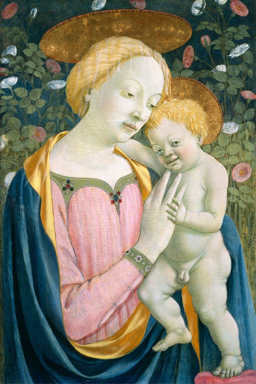 圣母玛利亚和孩子 作者 多梅尼科（Domenico Veneziano）