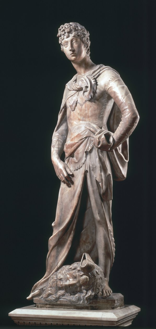 大卫，c.1408-11（大理石） 作者 多纳泰洛