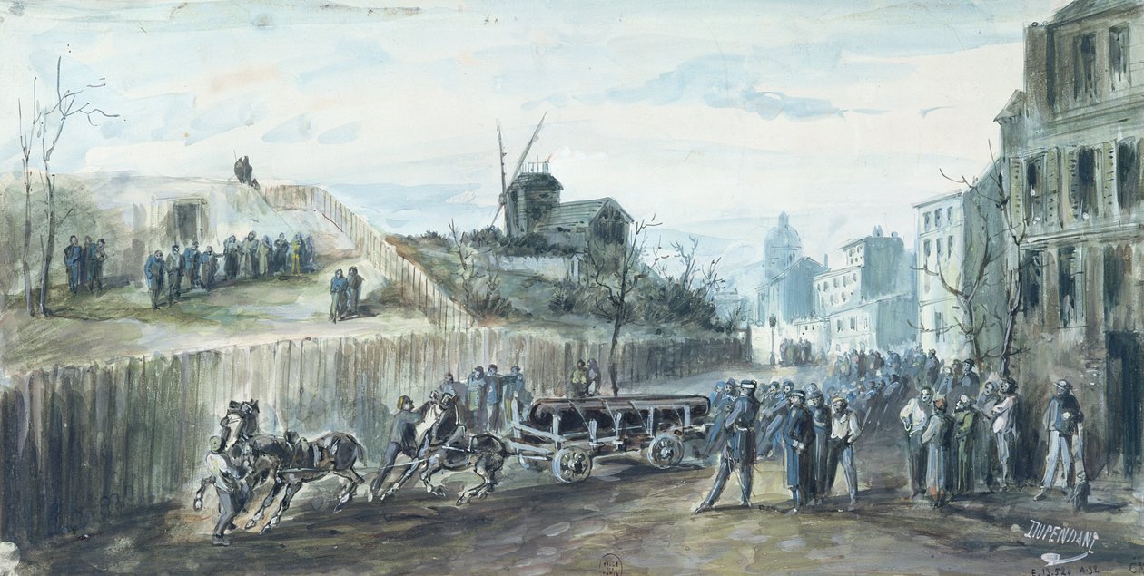 1870年巴黎公社期间的事件（纸上洗） 作者 副主