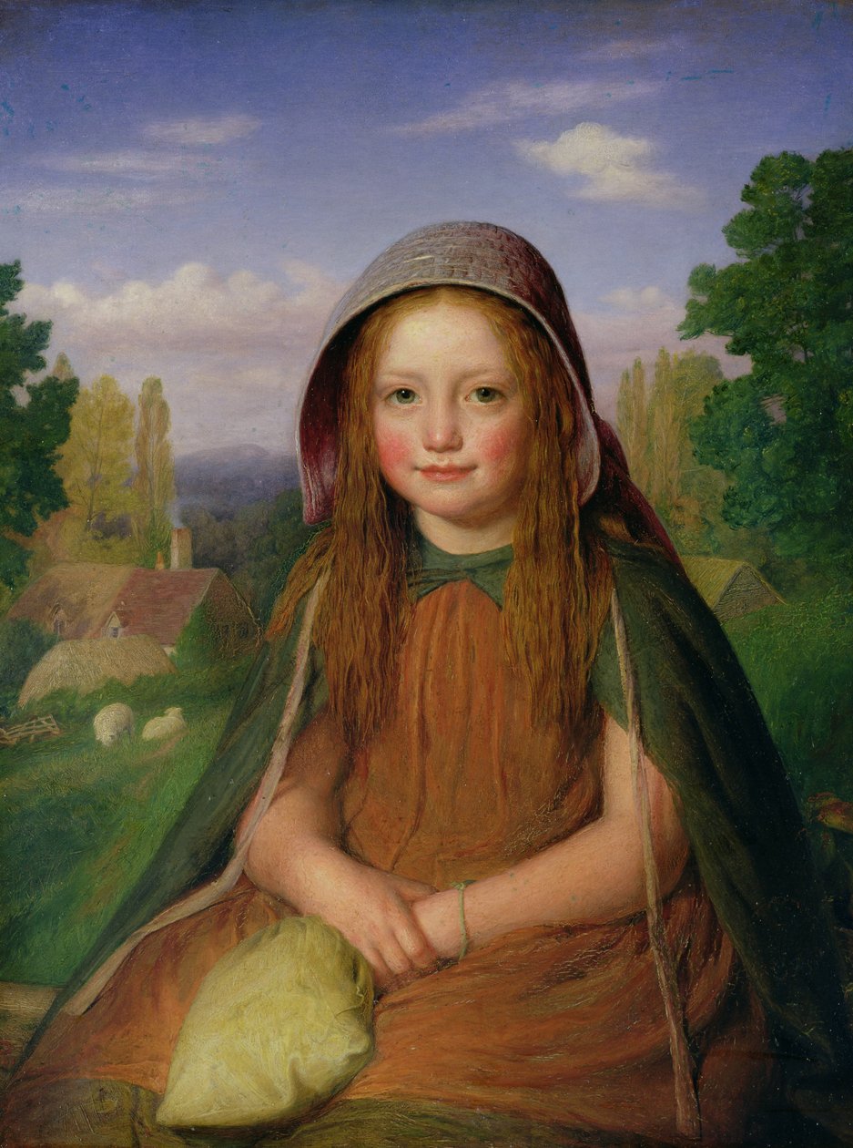 一个女孩，1861年 作者 ET戴维斯