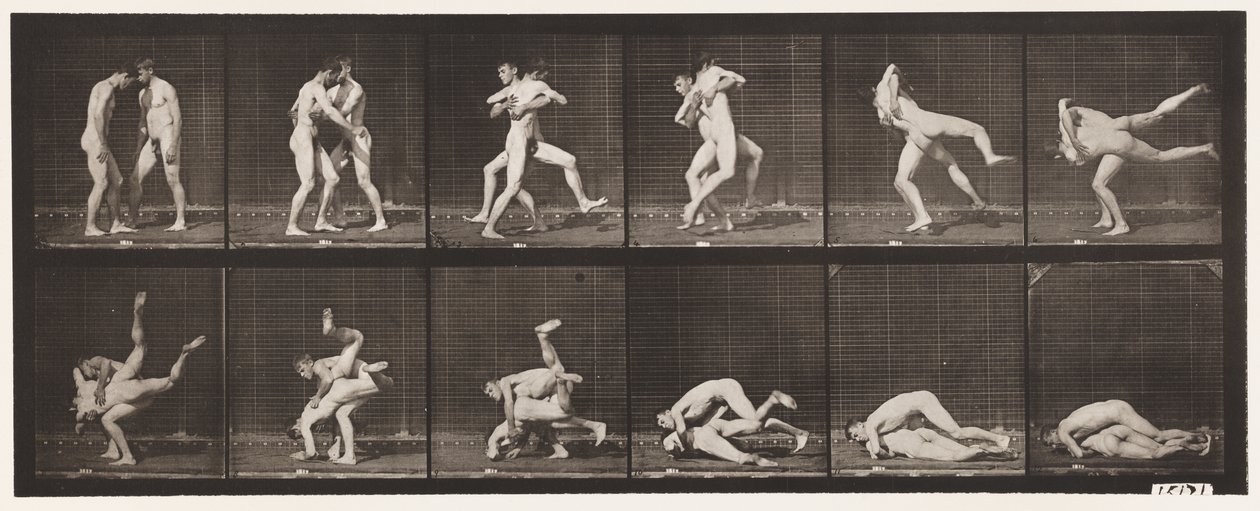 板块347.Wrestling，Graeco-Roman，1885 作者 爱德沃德·迈布里奇