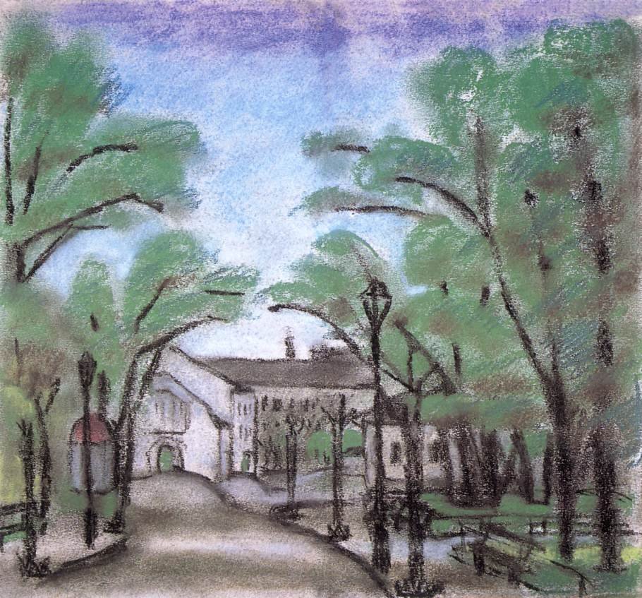 在公园的走道 作者 埃德·波哈切克（Ede Bohacsek）
