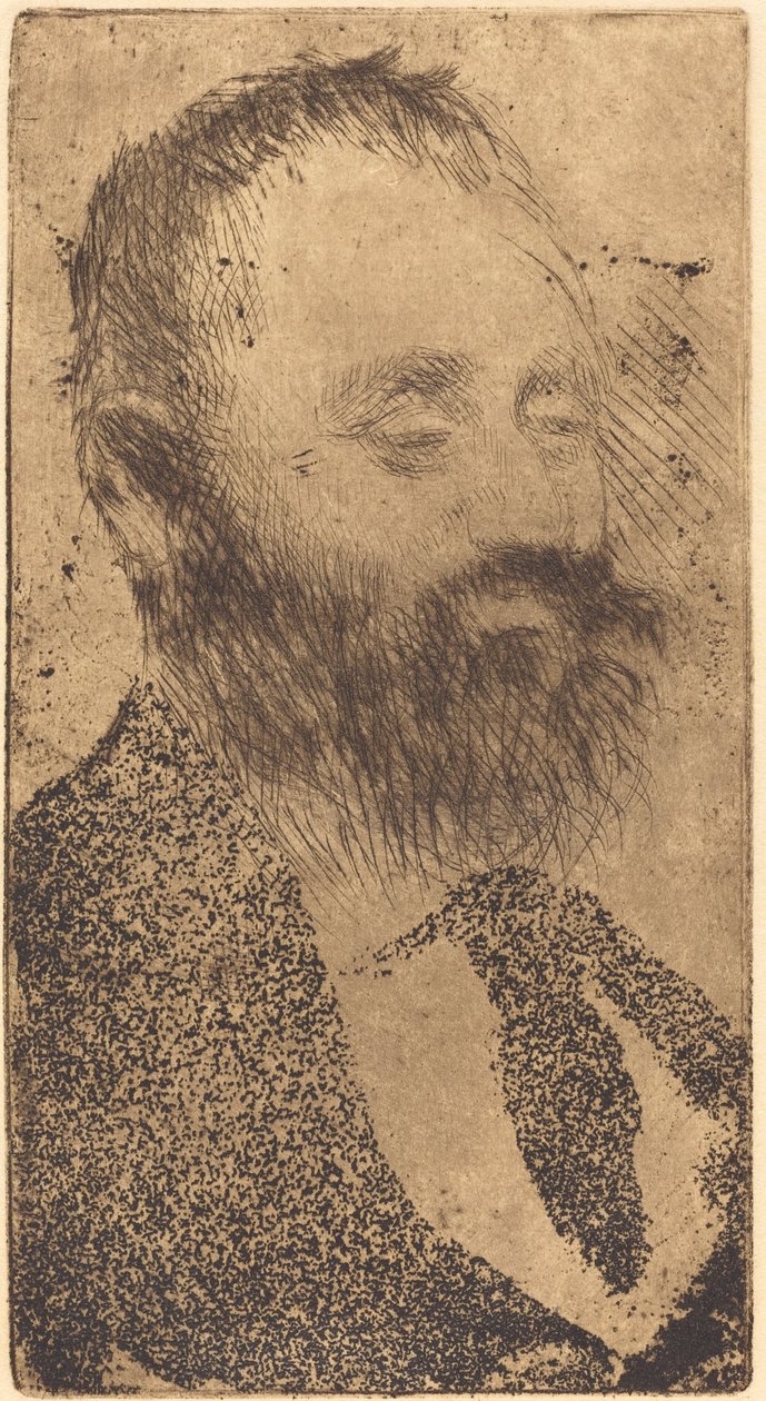 阿尔丰斯-赫希，1875年。 作者 埃德加·德加
