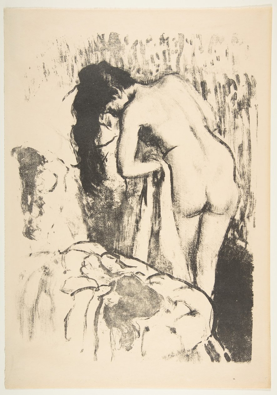 裸体女人站立，晾干，1891-92年。 作者 埃德加·德加