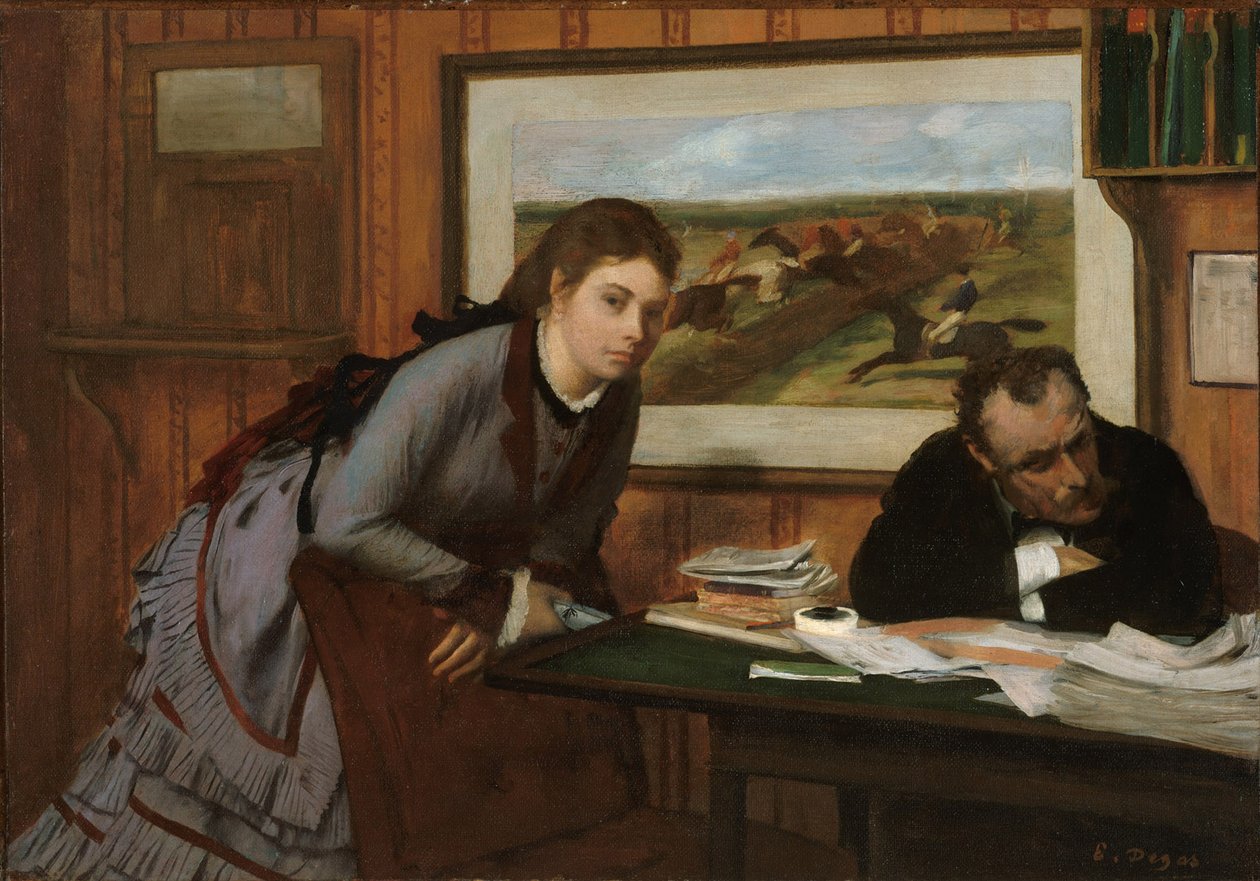 Sulking，c.1870 作者 埃德加·德加