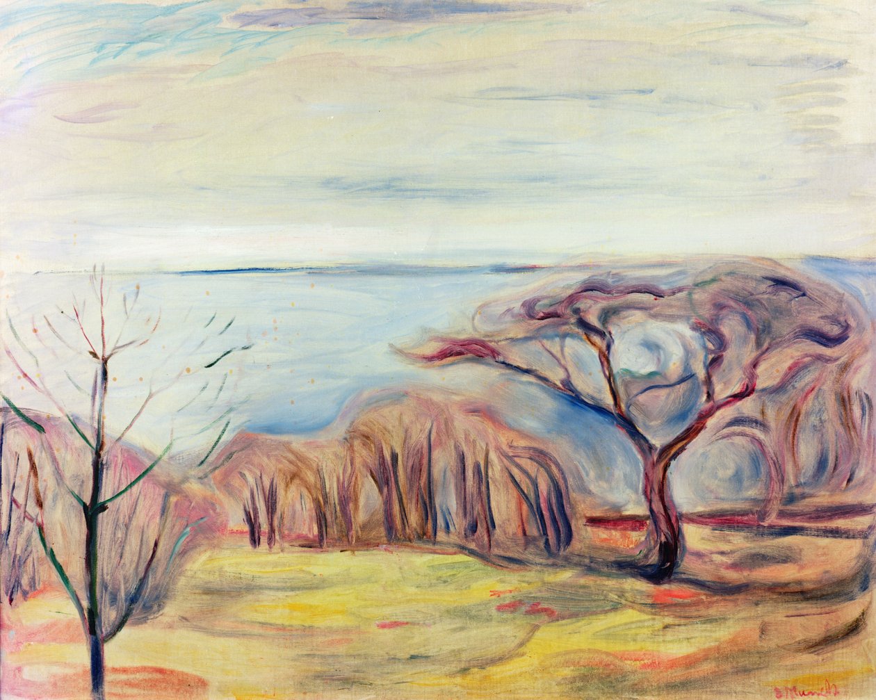 景观，1905年 作者 爱德华·蒙克