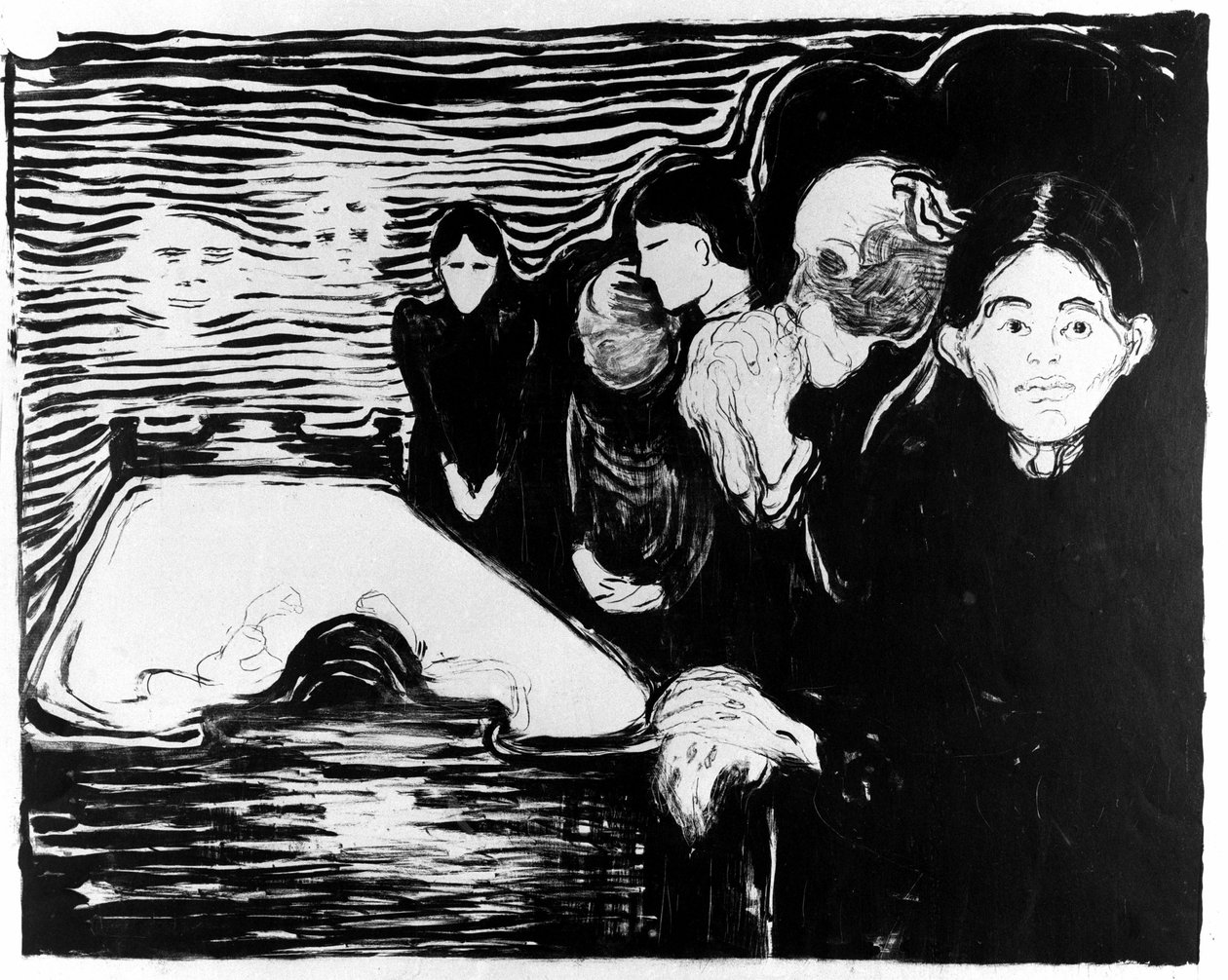与死亡搏斗（光刻） 作者 爱德华·蒙克
