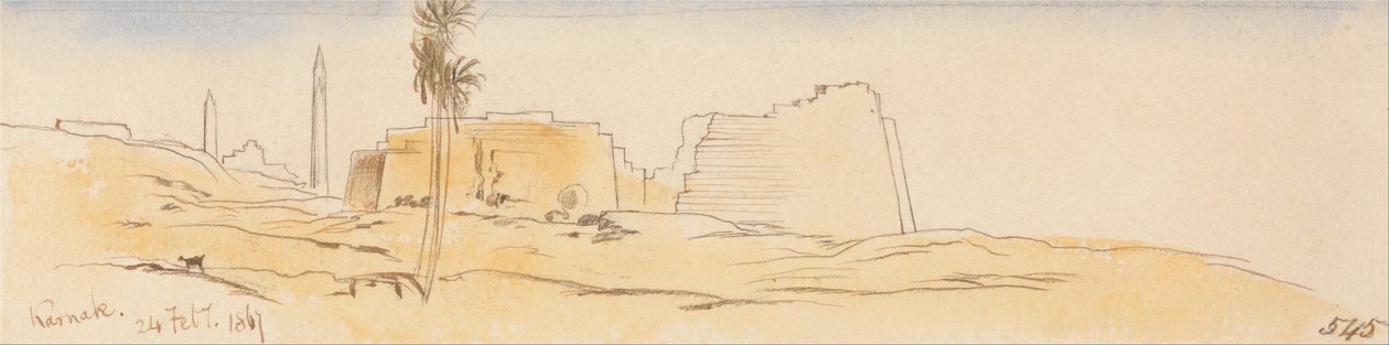 卡纳克，1867年2月24日（545） 作者 爱德华·李尔