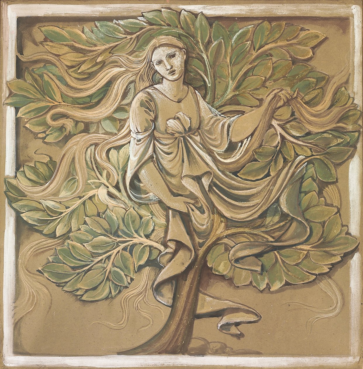 木若虫， 作者 爱德华·伯恩·琼斯
