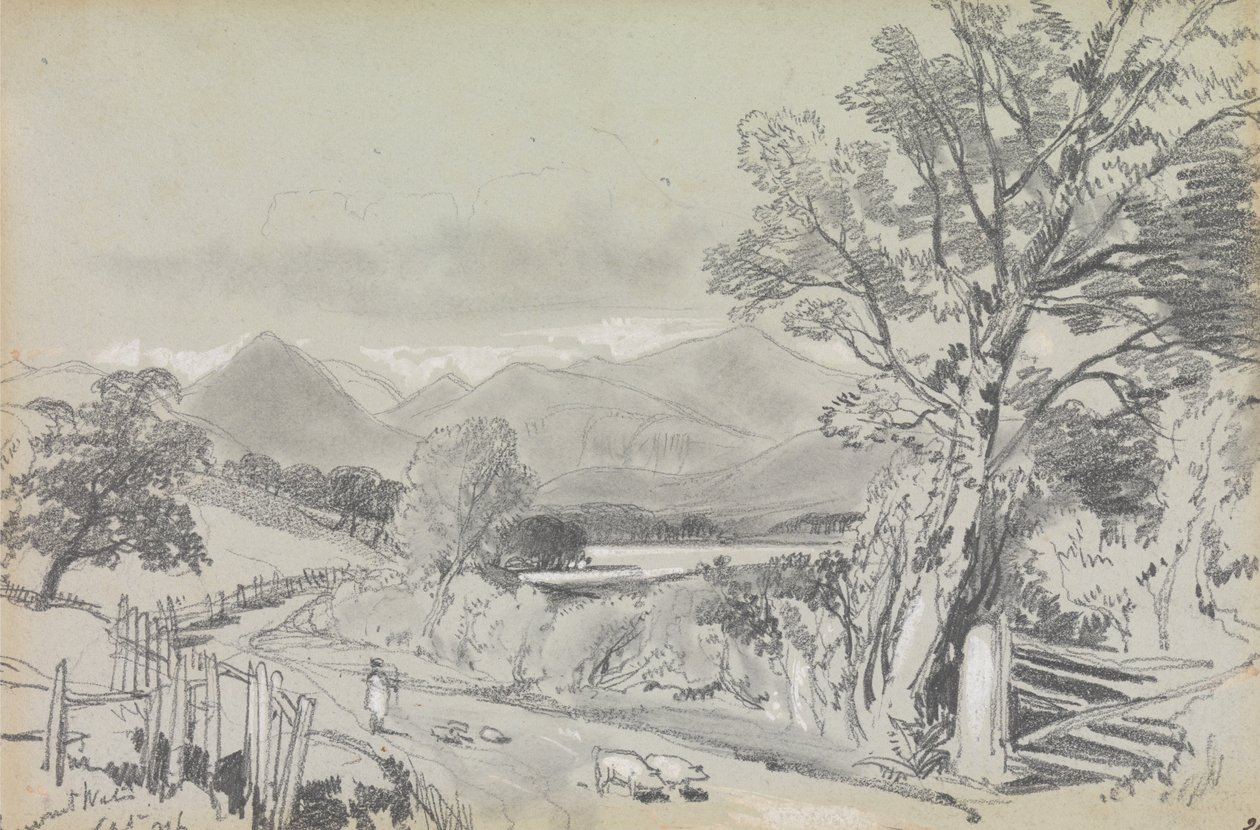德温特沃特，1836 年 9 月 作者 爱德华·李尔