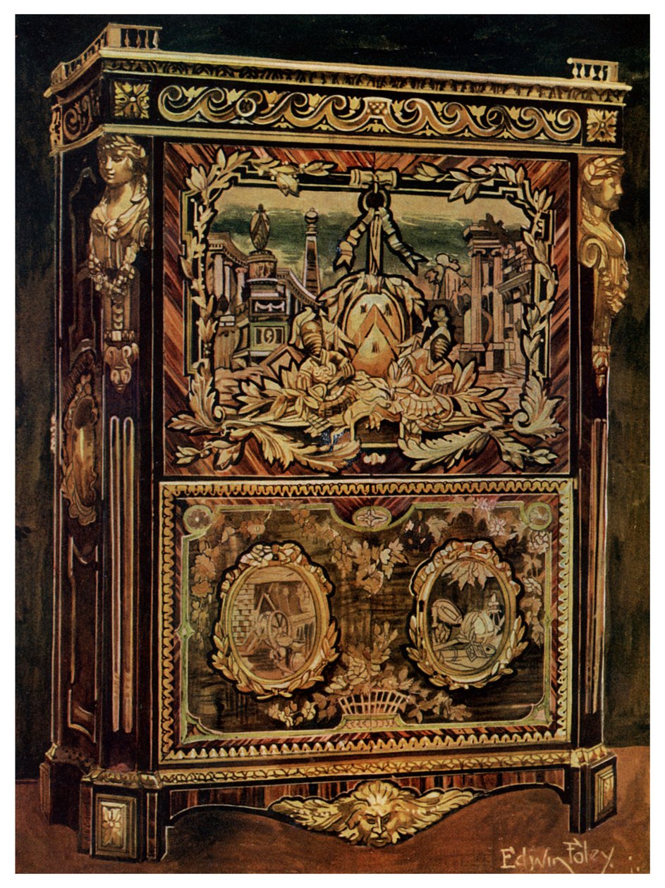 直立的秘书，1911-1912年。 作者 埃德温·佛利