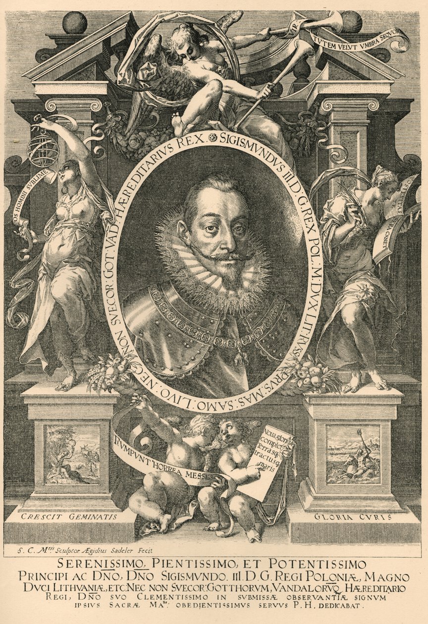 西吉斯蒙德; Zygmunt III Waza 作者 Aegidius Sadeler或Saedeler