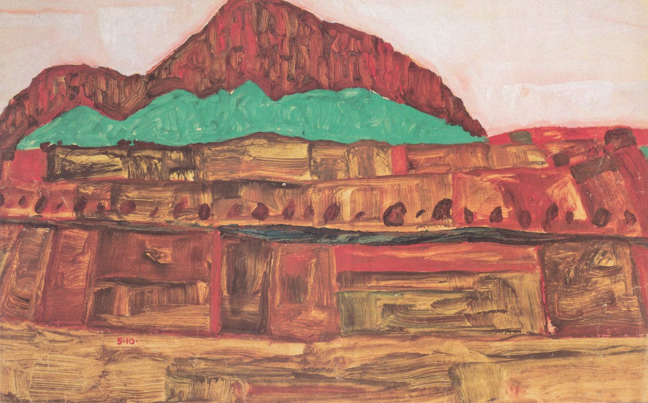 山 作者 埃贡·席勒（Egon Schiele）