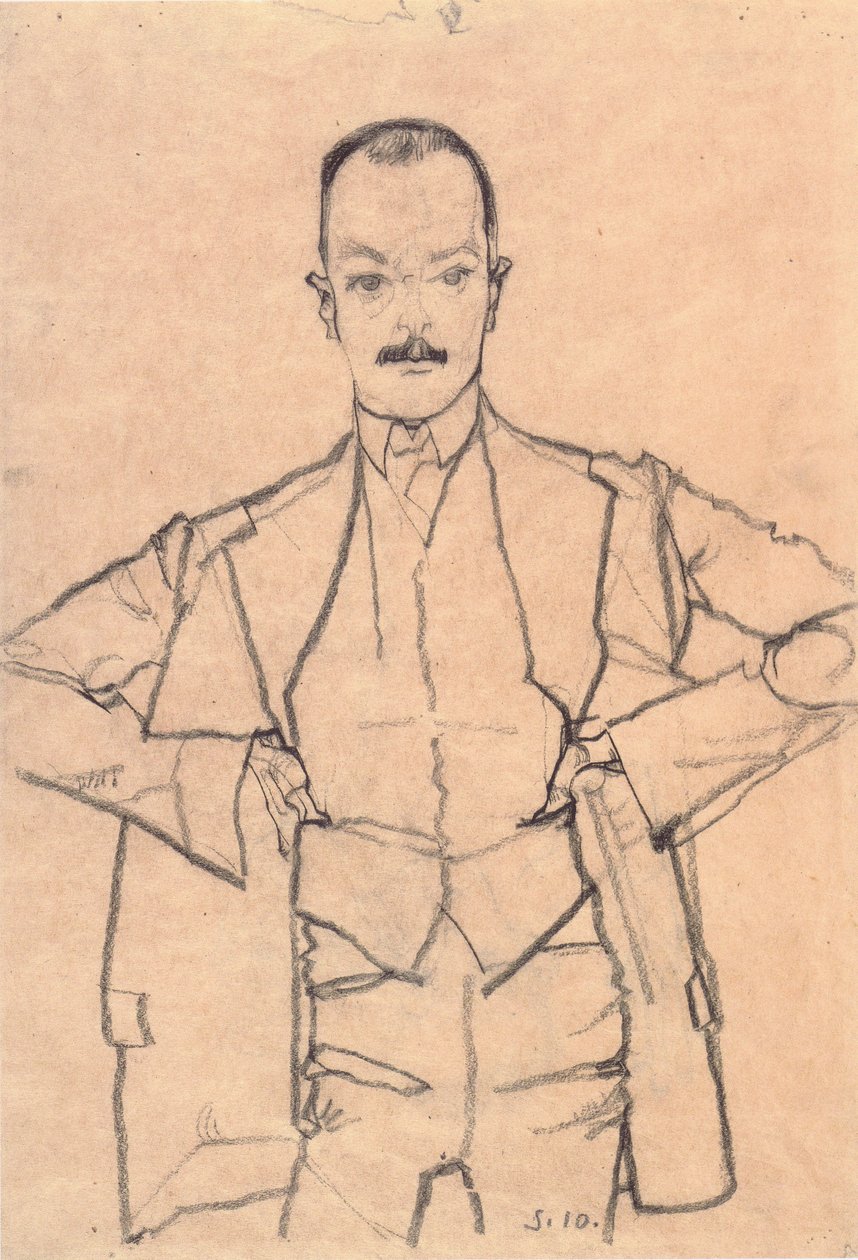 肖像亚瑟·罗斯勒 作者 埃贡·席勒（Egon Schiele）