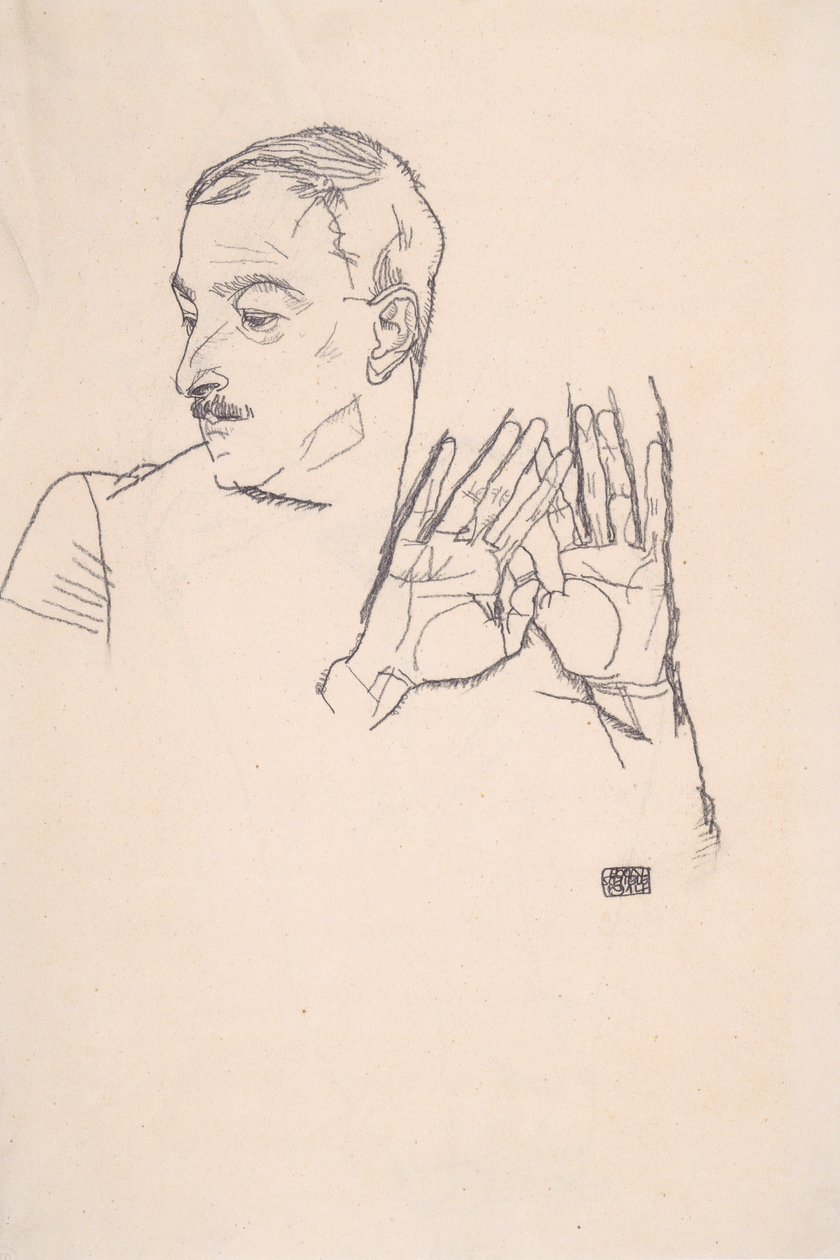 肖像亚瑟·罗斯勒 作者 埃贡·席勒（Egon Schiele）