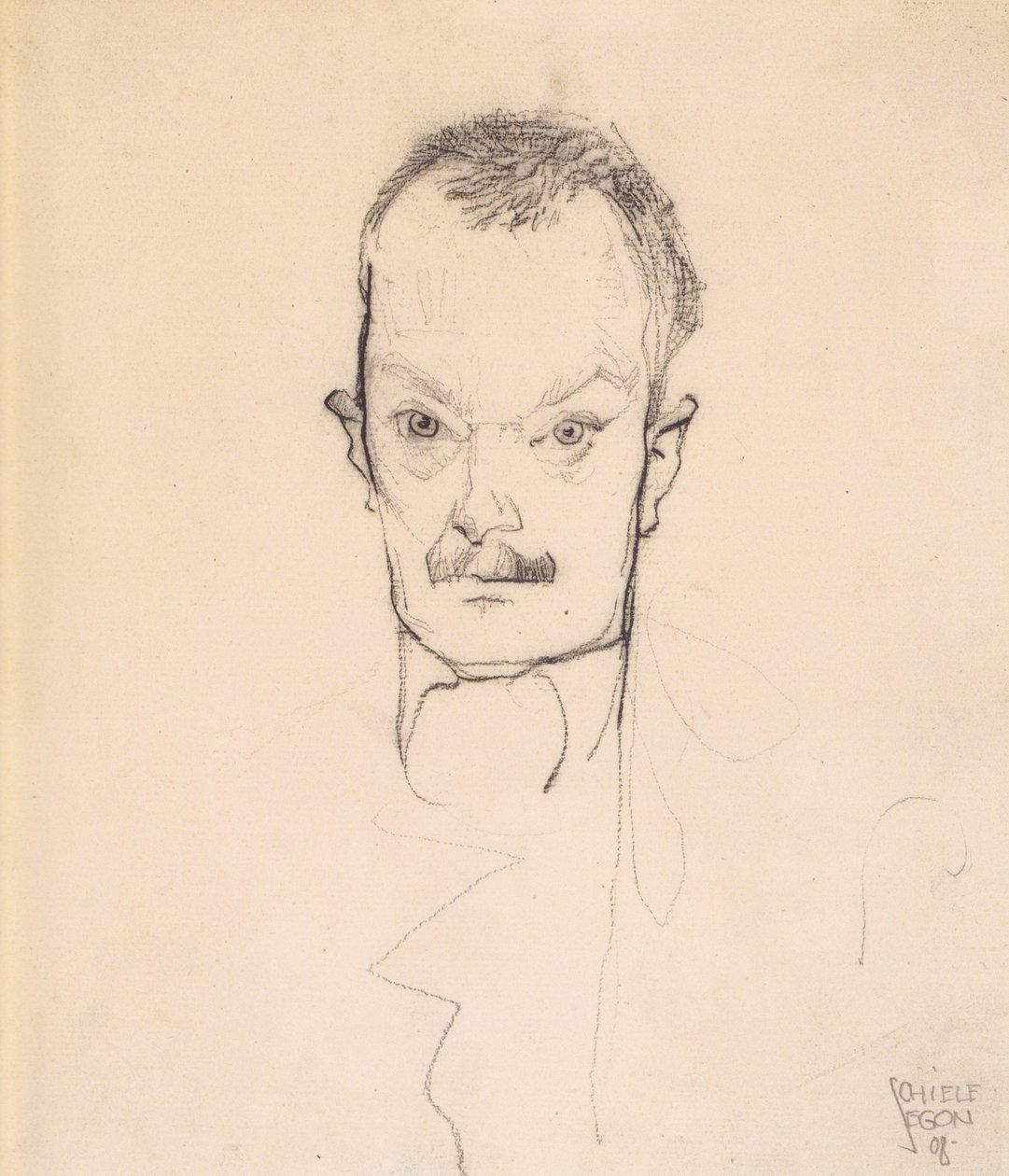 肖像亚瑟·罗斯勒 作者 埃贡·席勒（Egon Schiele）