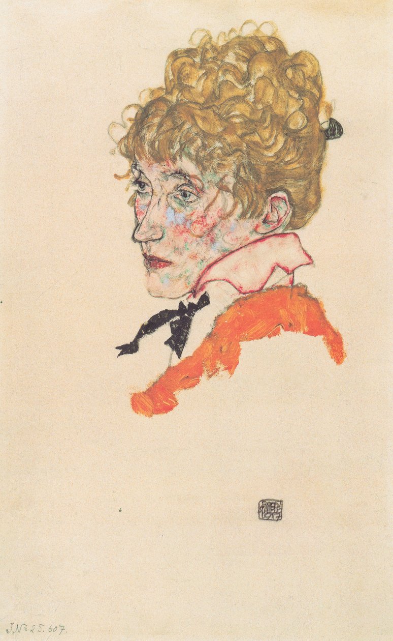 肖像伊迪丝席勒 作者 埃贡·席勒（Egon Schiele）